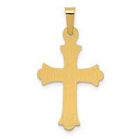 14k Two-Tone Polished INRI Crucifix Cross Pendant-XR1490