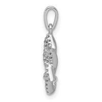14k White Gold Diamond Star of David Pendant-XR1513