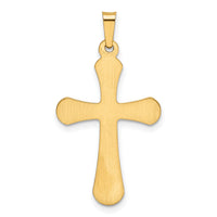 14k Polished Rounded Cross Pendant-XR1554