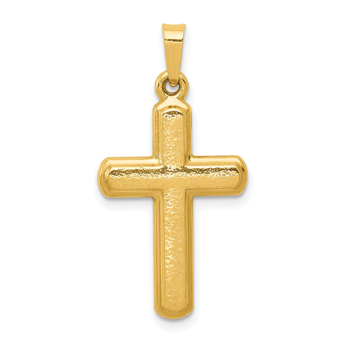14k Satin Latin Cross Pendant-XR1559
