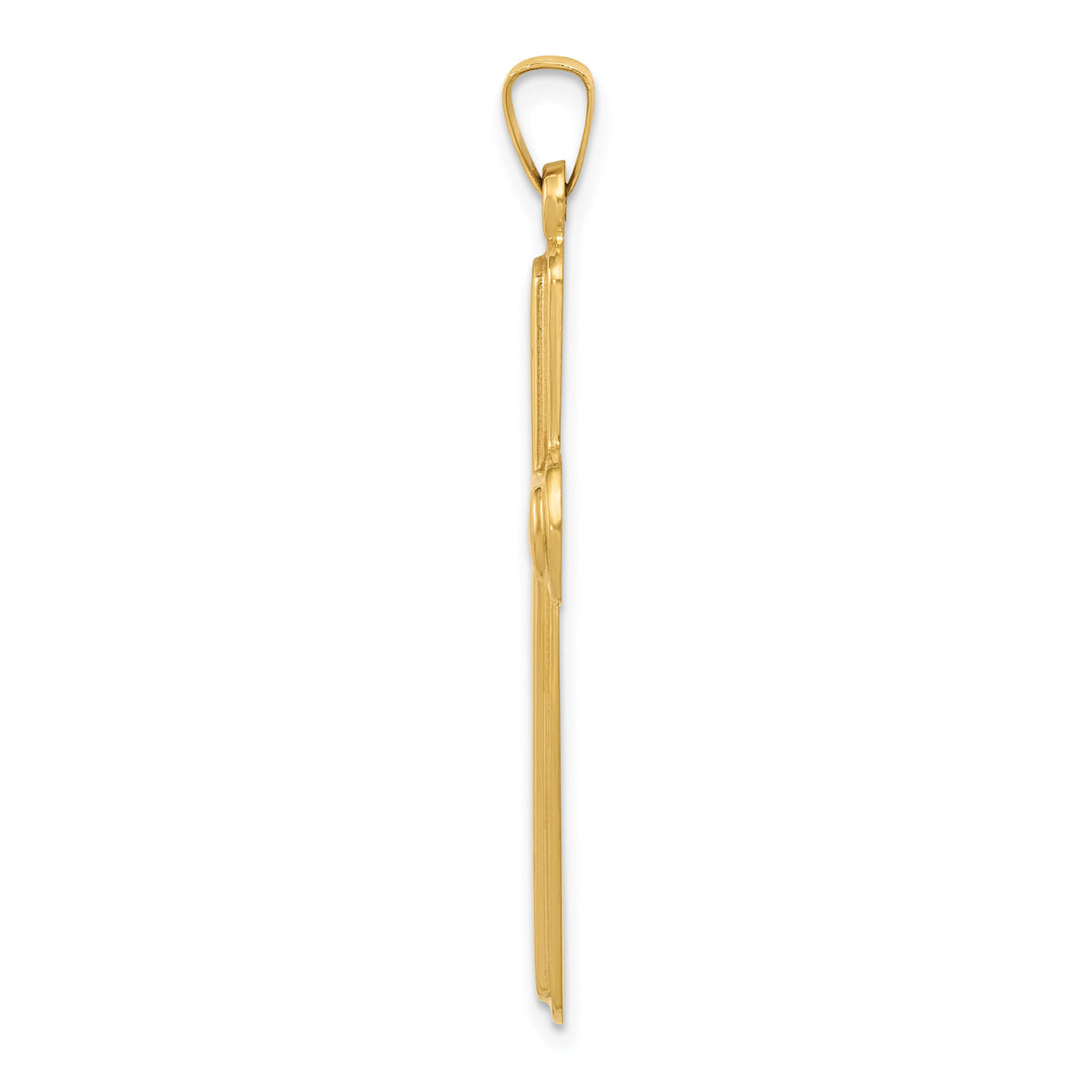 14k Polished Latin Cross Pendant-XR1562