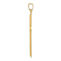 14k Polished Latin Cross Pendant-XR1562