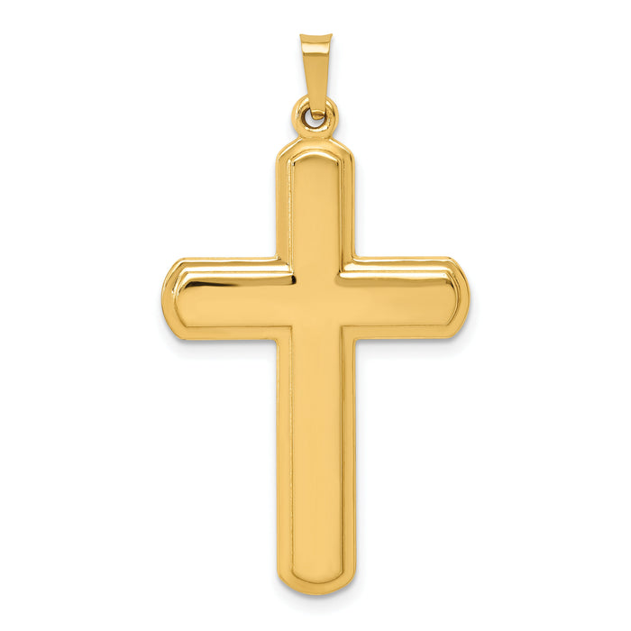 14k Polished Latin Cross Pendant-XR1562