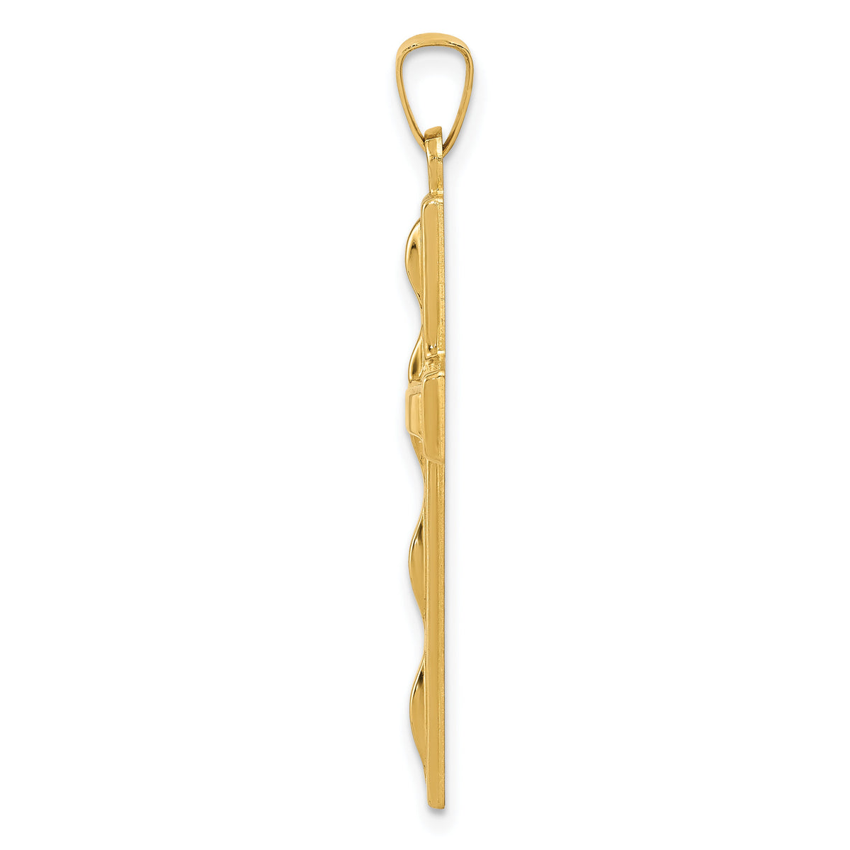 14k Polished Cross Pendant-XR1564
