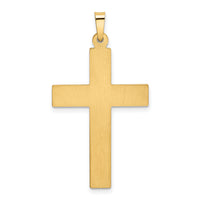 14k Polished Cross Pendant-XR1564