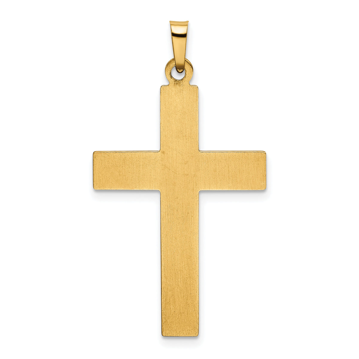 14k Polished Cross Pendant-XR1567