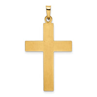 14k Polished Cross Pendant-XR1567