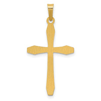 14k Polished Cross Pendant-XR1572