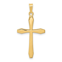 14k Polished Cross Pendant-XR1572