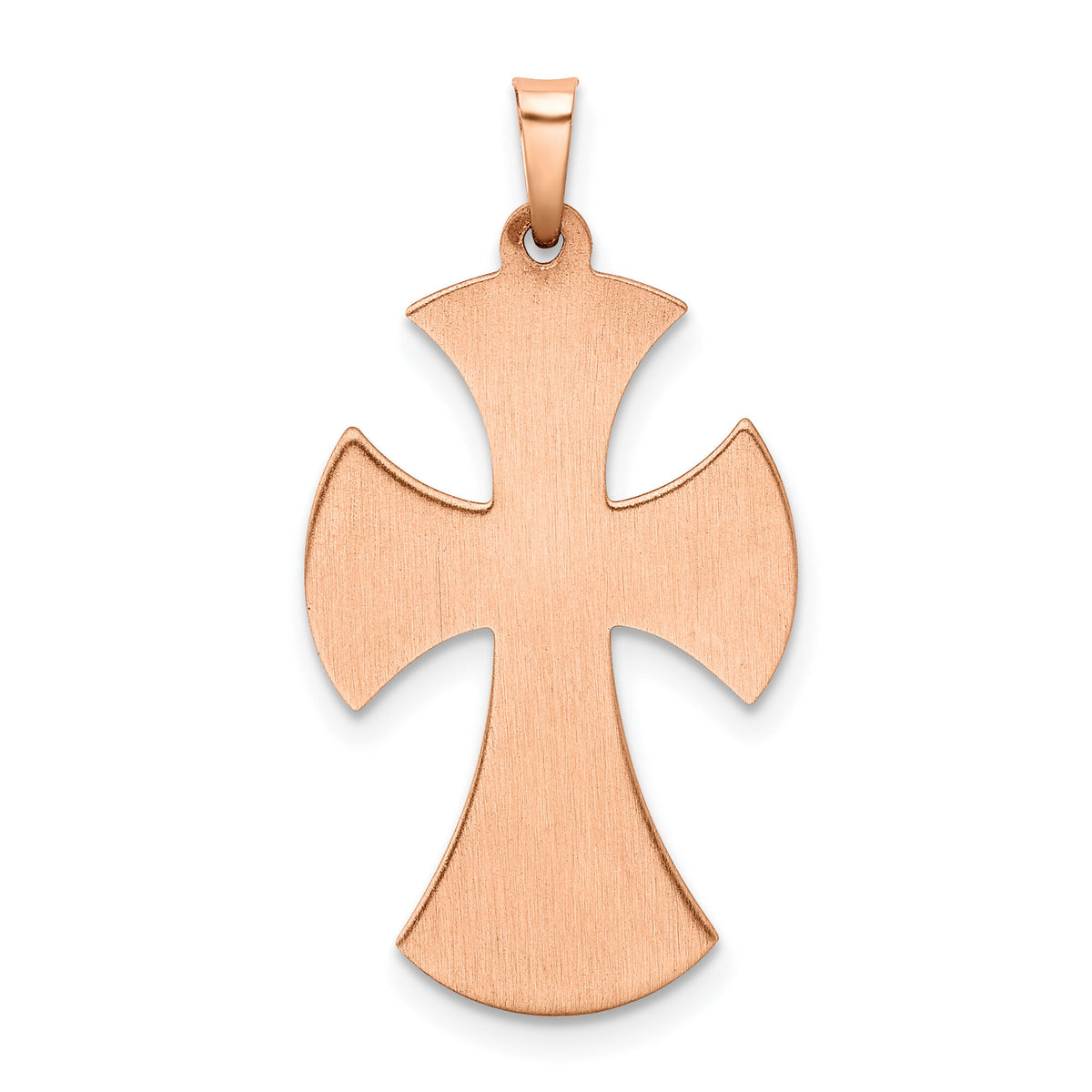 14k Polished Cross Pendant-XR1585