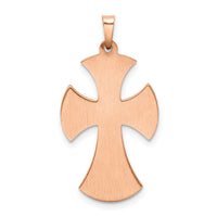 14k Polished Cross Pendant-XR1585