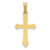 14k Polished Cross Pendant-XR1610