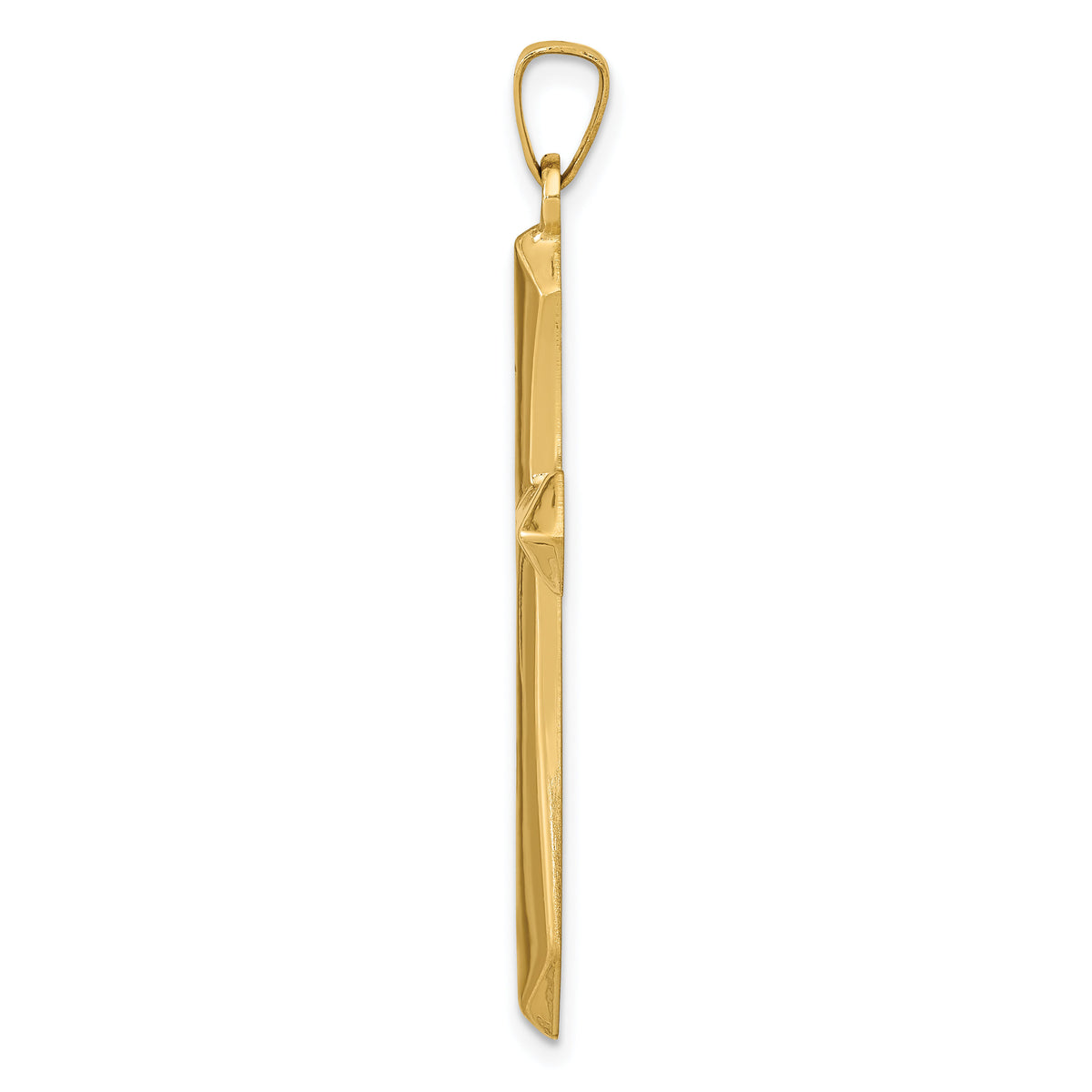 14k Polished Passion Cross Pendant-XR1616