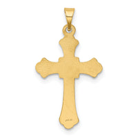 14k Budded Cross Pendant-XR167
