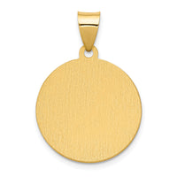 14K Polished/Satin Hollow Spanish Saint Anne Medal Pendant-XR1678