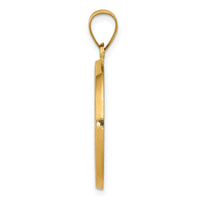 14K Polished/Satin St. Benedict Reversible Hollow Medal-XR1680