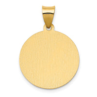 14K Polished/Satin St. Catherine Hollow Medal Pendant-XR1682