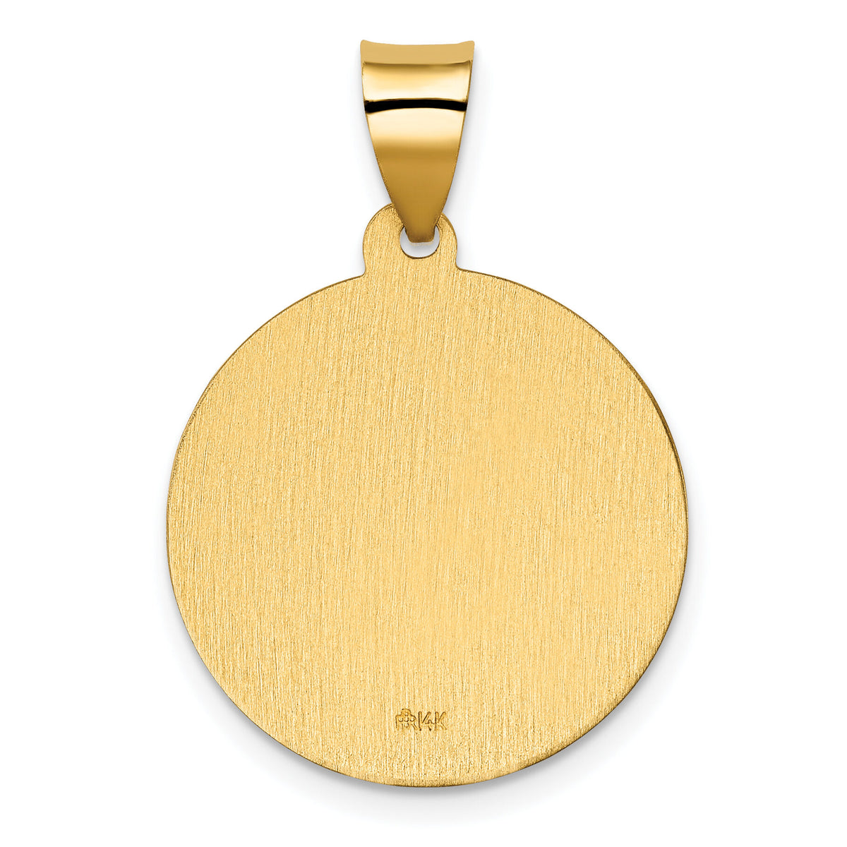 14K Polished / Satin Hollow Spanish St. Jude Thaddeus Medal-XR1690