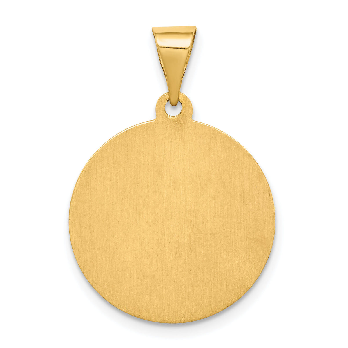 14K Polished / Satin St. Maria Goretti Hollow Medal Pendant-XR1692