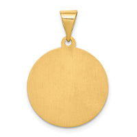 14K Polished / Satin St. Maria Goretti Hollow Medal Pendant-XR1692
