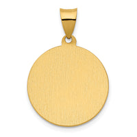 14K Polished / Satin St. Rocco Hollow Medal Pendant-XR1695