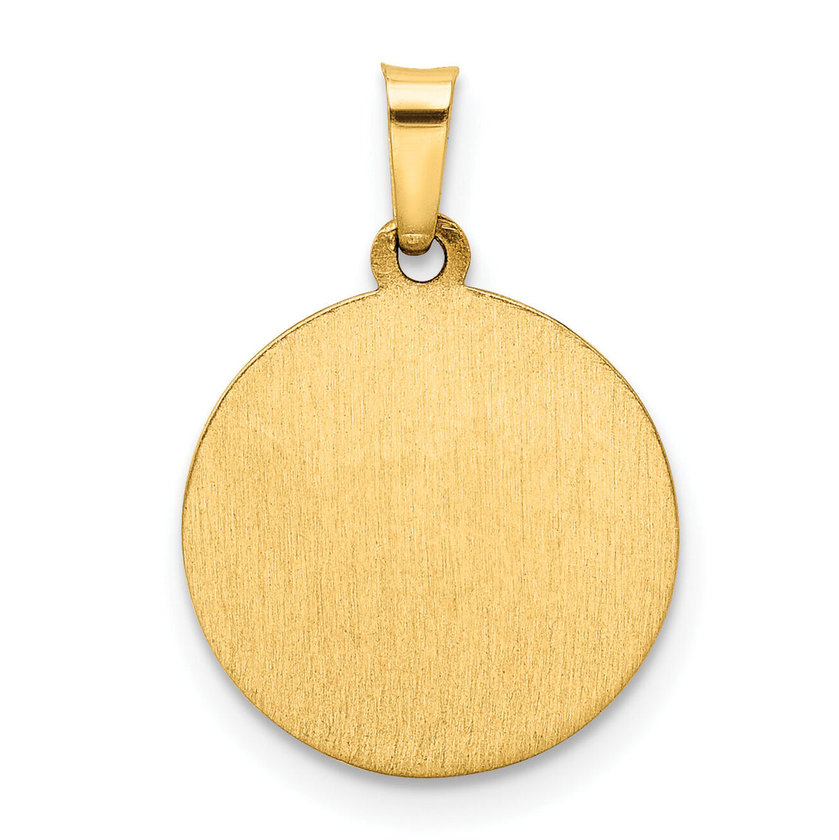 14k Polished/Satin Spanish 1st Communion Medal Hollow Pendant-XR1699