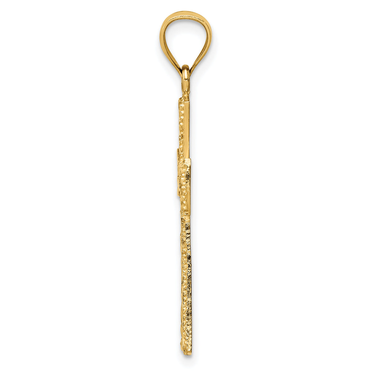 14K D/C Cross Pendant-XR1704