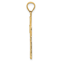 14K D/C Cross Pendant-XR1704