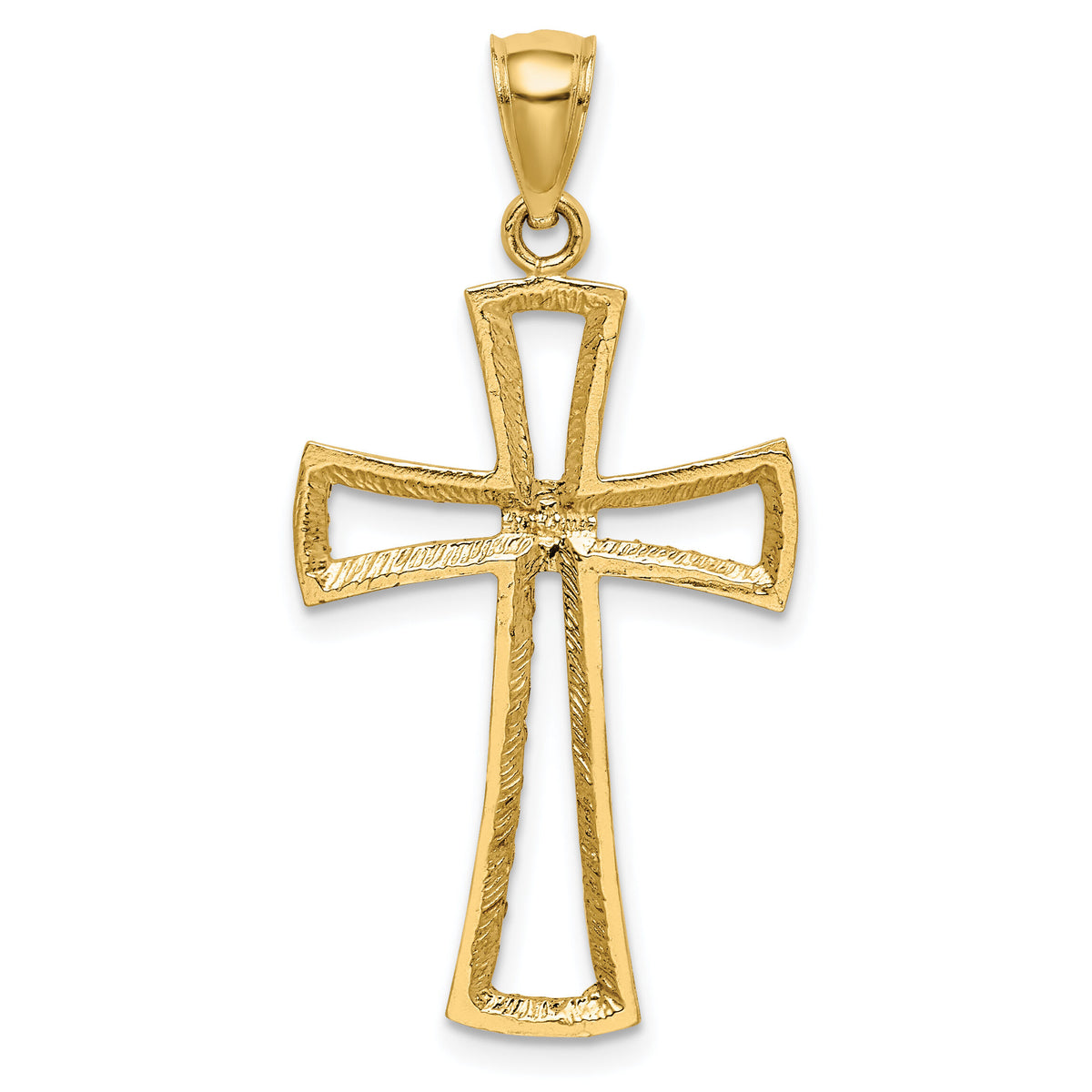 14K D/C Cross Pendant-XR1704