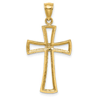 14K D/C Cross Pendant-XR1704