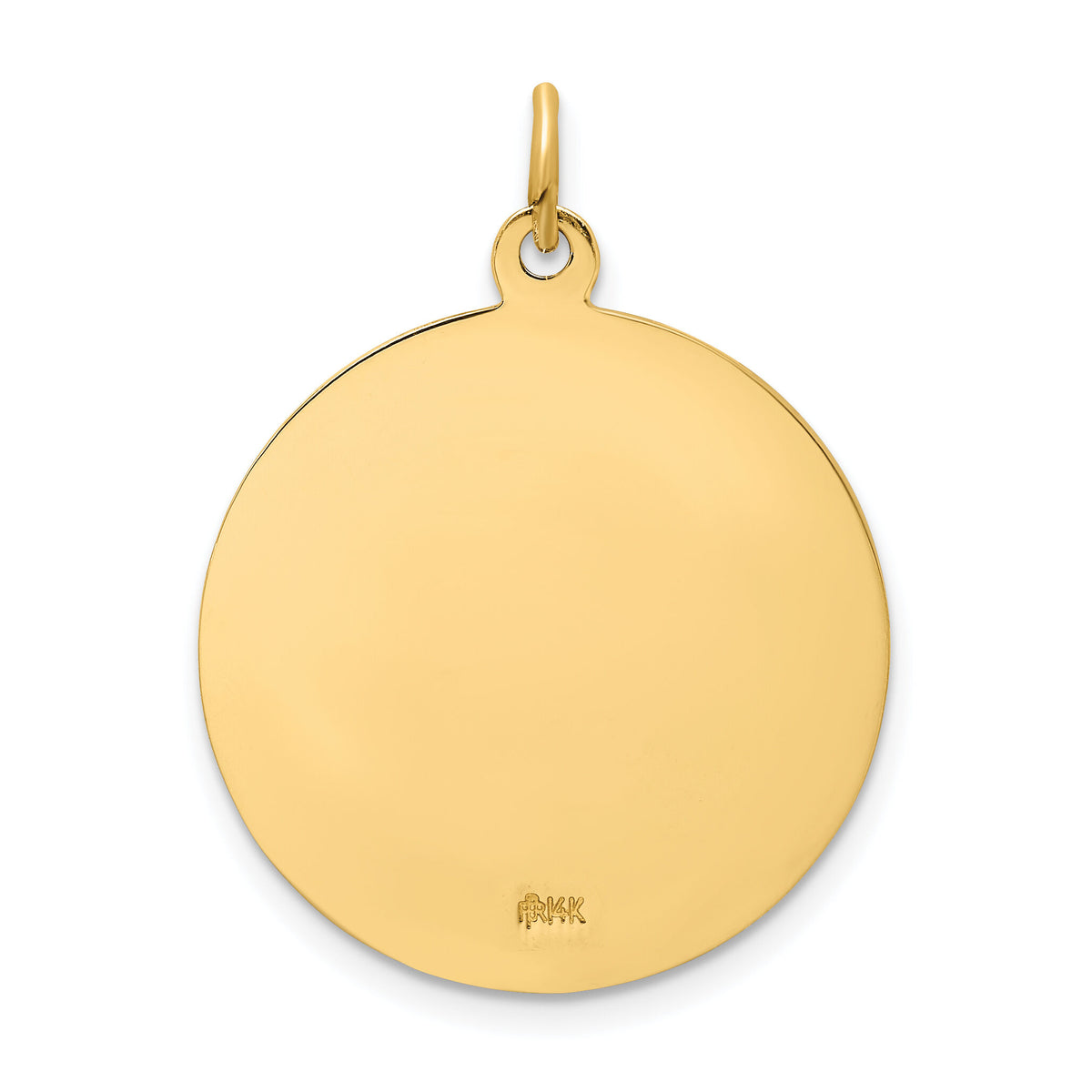 14k Solid Polished/Satin Round St. Florian Medal-XR1708