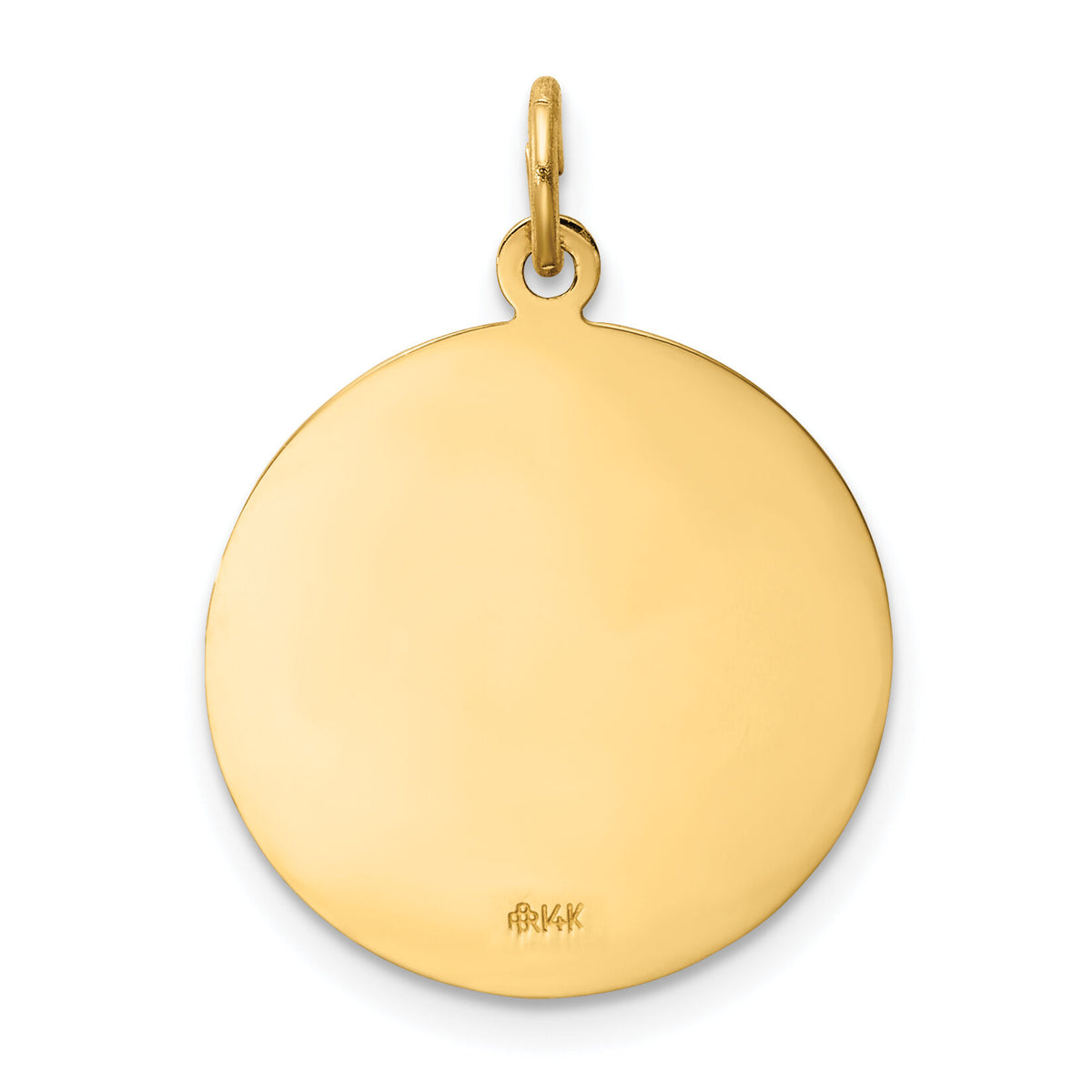 14k Solid Polished/Satin Medium St. Florian Medal-XR1712