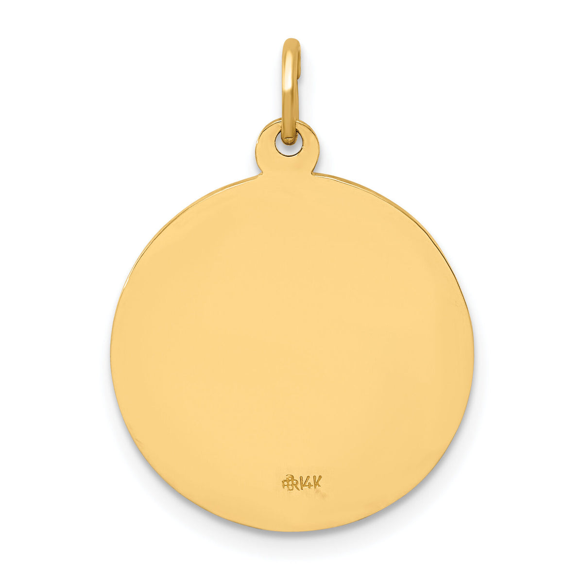 14k Solid Polished/Satin Small Round St. Jude Thaddeus Medal-XR1715