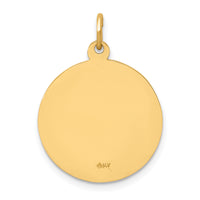 14k Solid Polished/Satin Small Round St. Jude Thaddeus Medal-XR1715