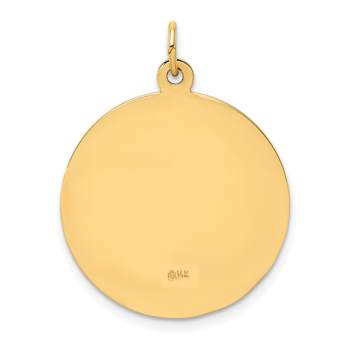 14k Solid Polished/Satin Medium Round St. Jude Thaddeus Medal-XR1716