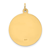 14k Solid Polished/Satin Medium Round St. Jude Thaddeus Medal-XR1716