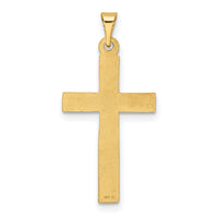 14k Polished Latin Cross Pendant-XR172