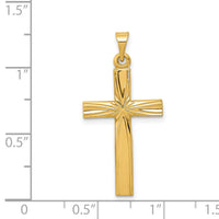 14k Polished Latin Cross Pendant-XR172