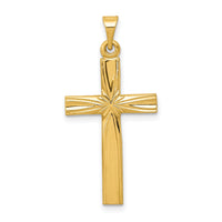 14k Polished Latin Cross Pendant-XR172