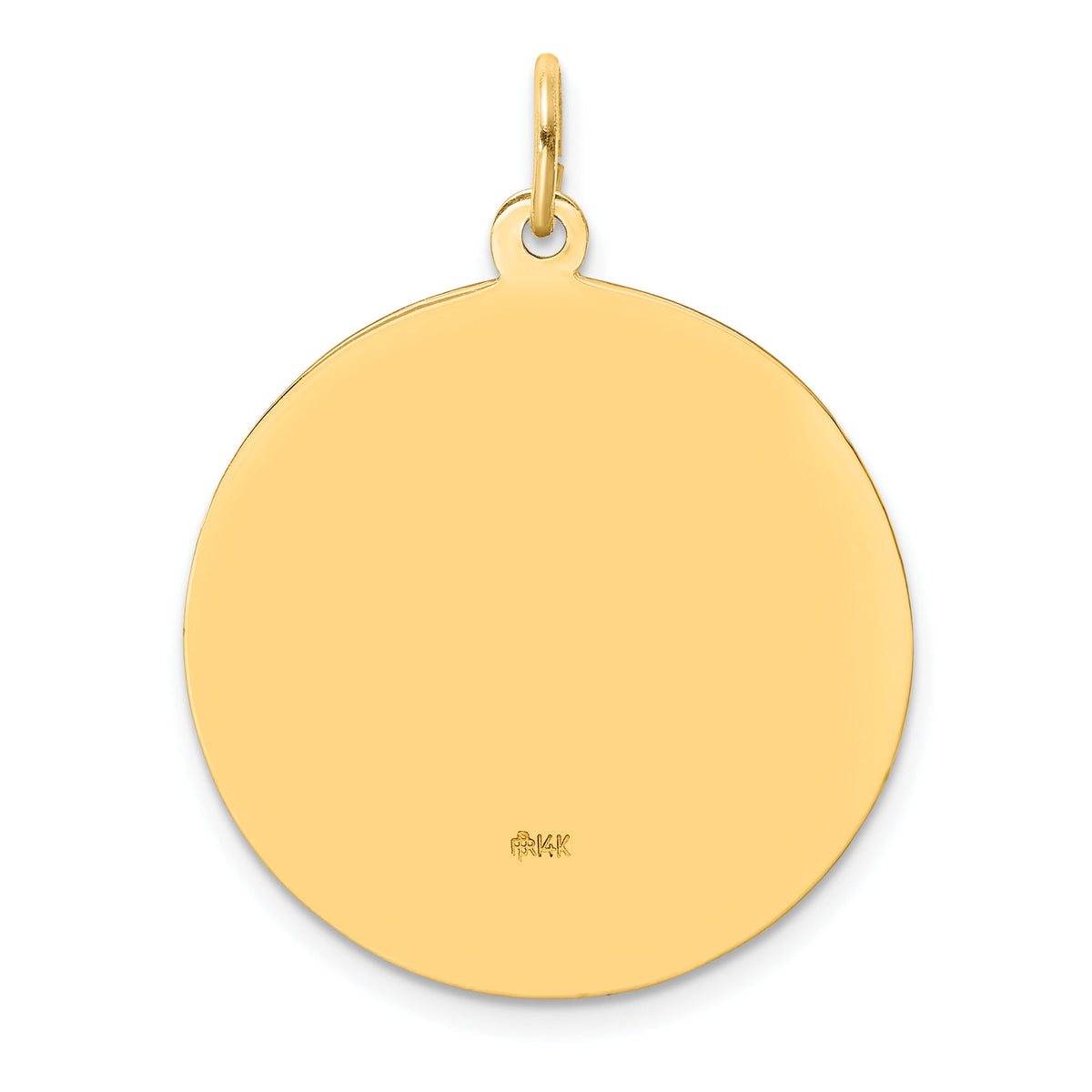 14k Solid Polished/Satin Large Round St. Anthony Medal-XR1787