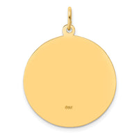 14k Solid Polished/Satin Large Round St. Anthony Medal-XR1787