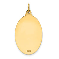 14k Solid Polished/Satin Oval St. Anthony Medal-XR1788
