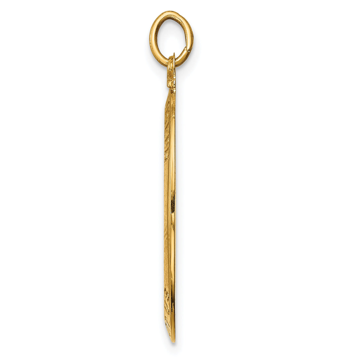 14k Solid Polished/Satin Oval St. Joseph Medal-XR1808