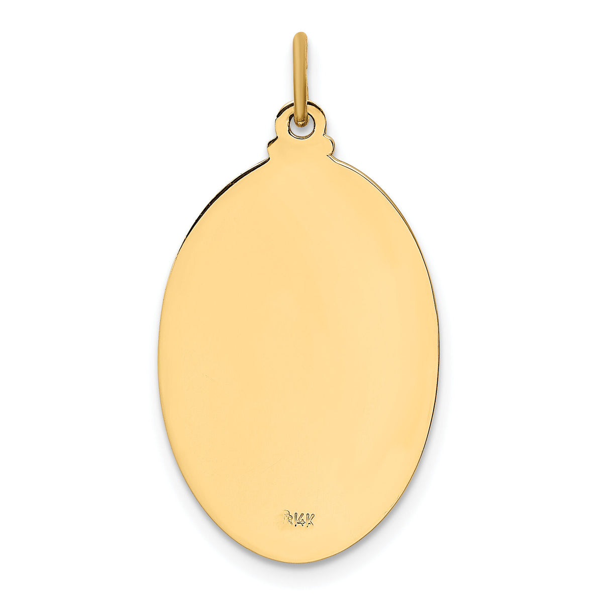 14k Solid Polished/Satin Oval St. Joseph Medal-XR1808