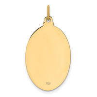 14k Solid Polished/Satin Oval St. Joseph Medal-XR1808