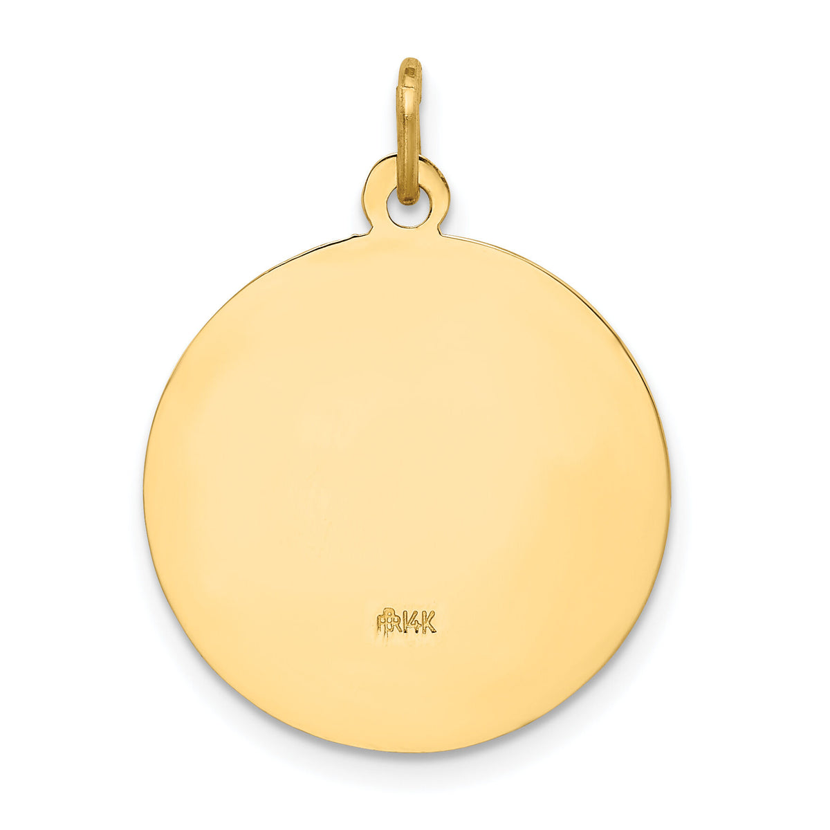 14k Solid Polished/Satin Small Round St. Joseph Medal-XR1810