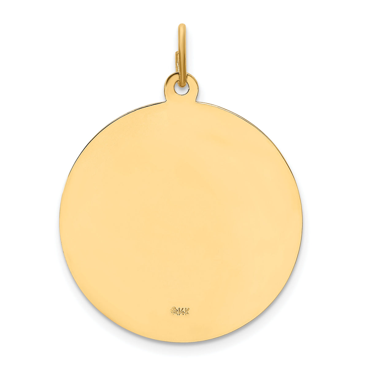14k Solid Polished/Satin Large Round St. Joseph Medal-XR1811