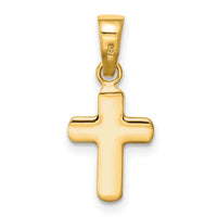 14k Polished Hollow Latin Cross Pendant-XR1823