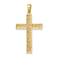 14K Nugget Cross Pendant-XR1834