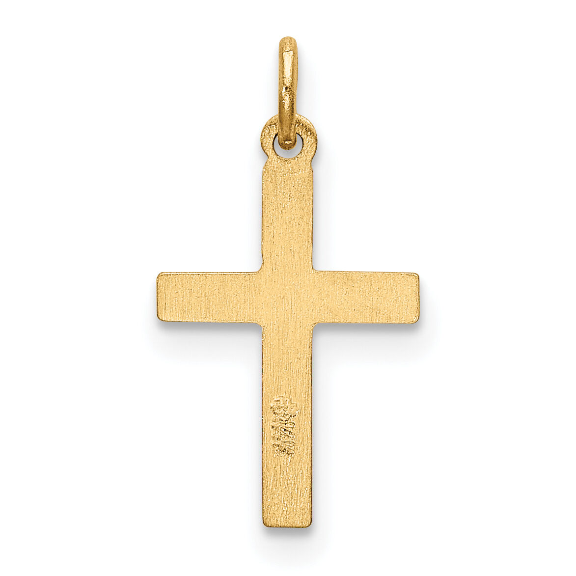 14k Heart Cross Charm-XR185